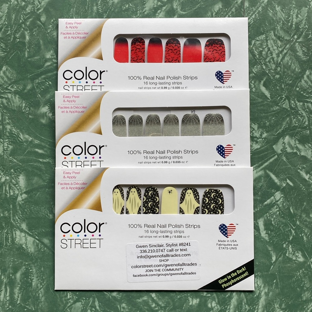 Color Street Halloween bundle nail polish strips